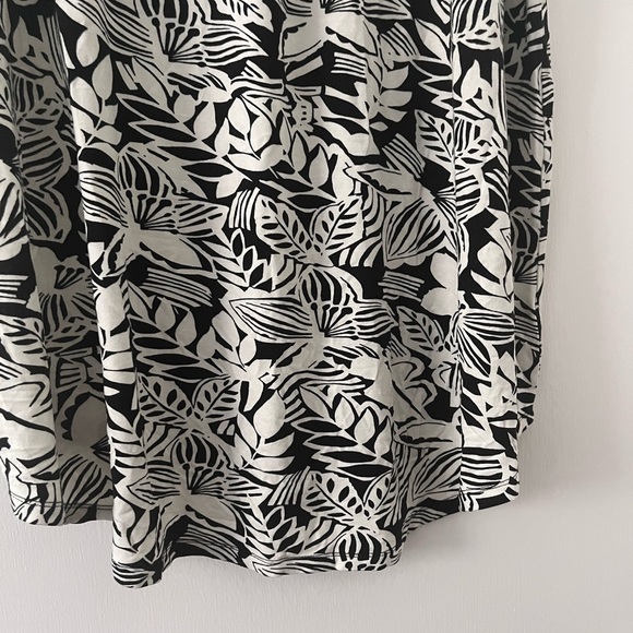 Tahari Mini Dress Black & White Floral 1X Plus Size - Picture 7 of 11